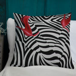 Zebra Love by Blake Emory Premium Pillow