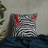 Zebra Love by Blake Emory Premium Pillow