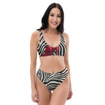 Zebra Love by Blake Emory Recycled high-waisted bikini
