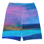 "Twilight At Bayshore" Yoga Shorts