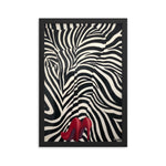 Zebra Love by Blake Emory Framed poster