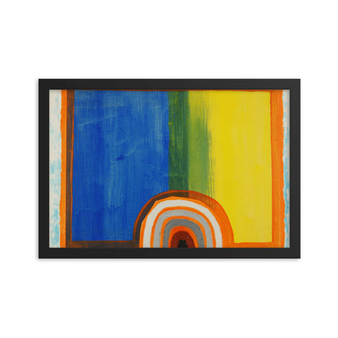 ABSTRACT COLLAGE II BY TRISTAN WOLSKI Framed poster