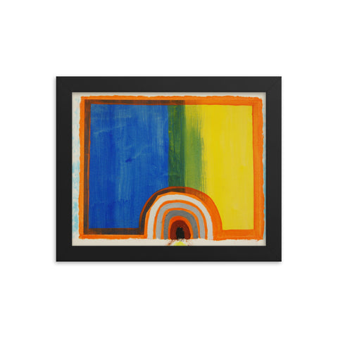 ABSTRACT COLLAGE II BY TRISTAN WOLSKI Framed poster