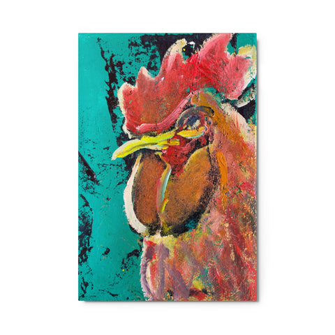 "Gallo Malo" Metal prints by Guillo Pérez