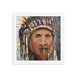 Native American by Greg Latch Framed Print