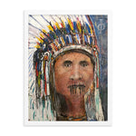 Native American by Greg Latch Framed Print